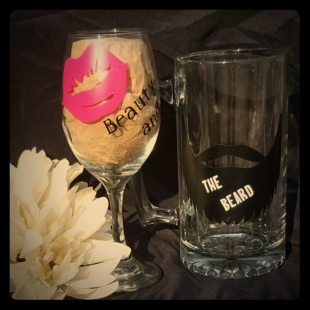 His and hers drinking set